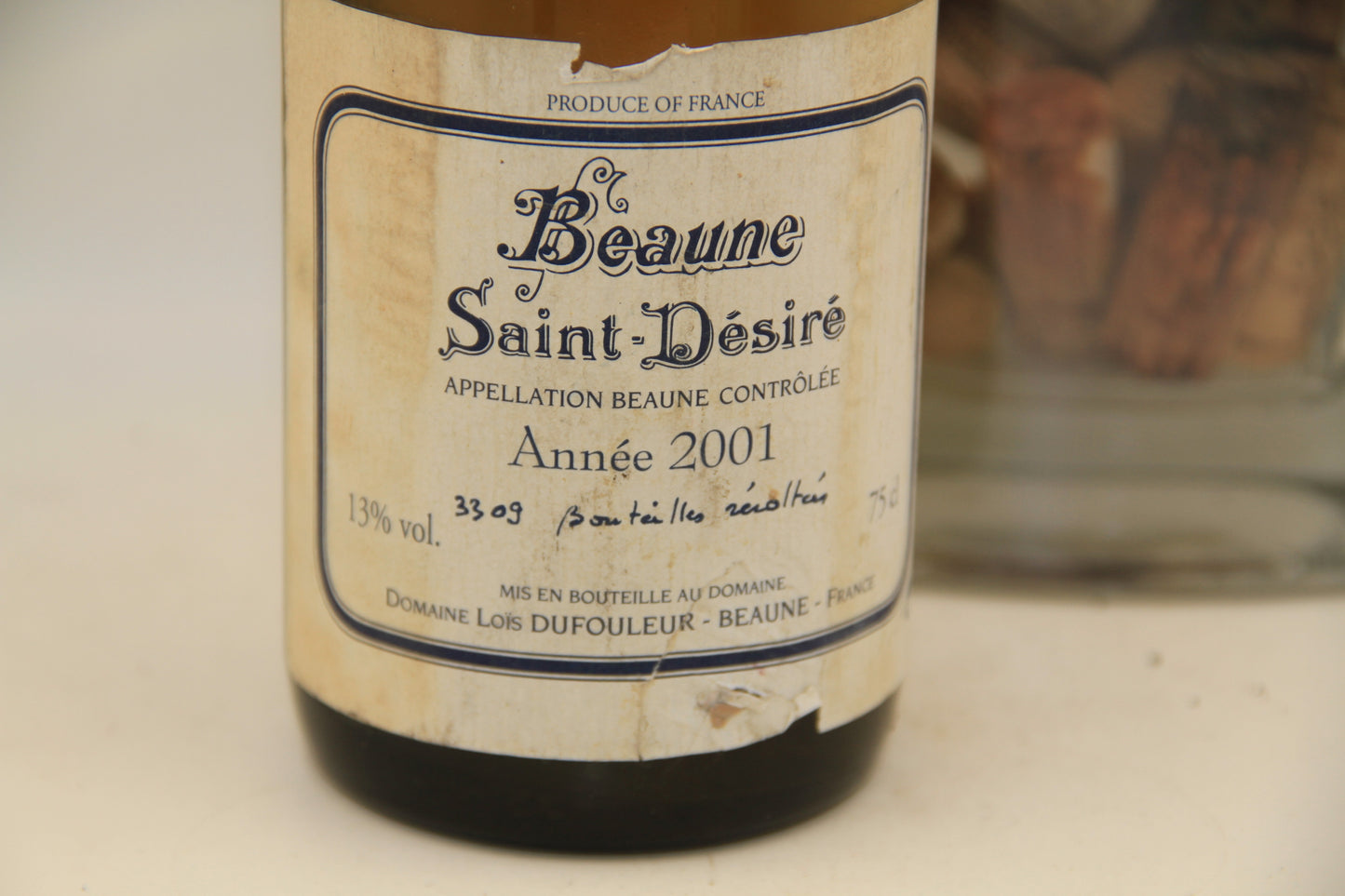 Beaune " Saitn Desiré  " **2001** Domaine Dufouleur - Eric-Dixvins