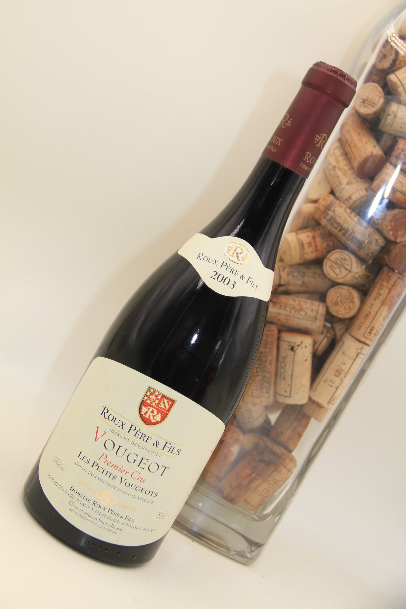 Vougeot  1er Cru "les Petits Vongeots  " **2003** Domaine Roux - Eric-Dixvins