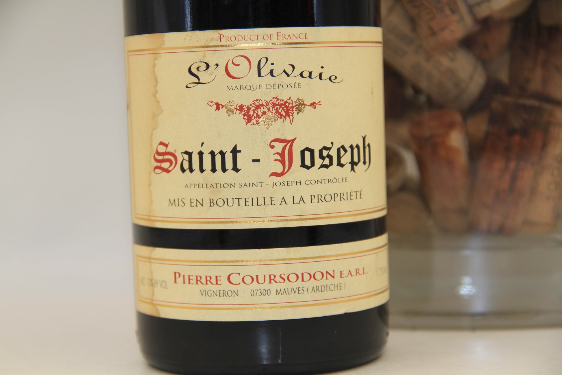 Saint Joseph "L'Olivaie" **2004** P Coursodon - Eric-Dixvins