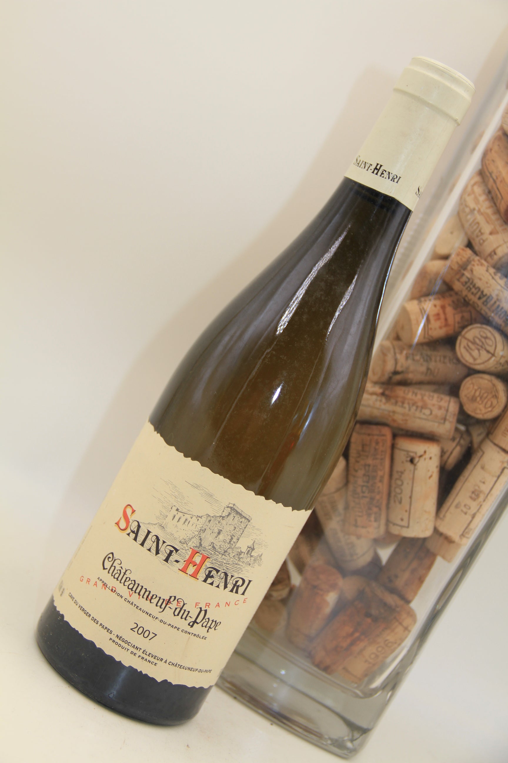 Chateauneuf du Pape " Saint Henri "  **2007 ** cave du Verger des Papes - Eric-Dixvins