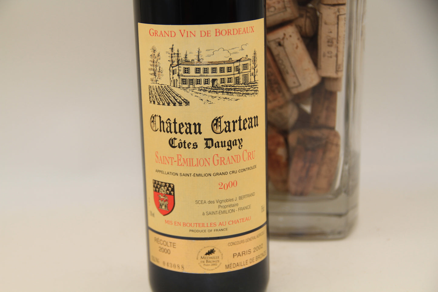 Chateau Carteau Cotes Daugay **2000** Grand Cru St Emilion - Eric-Dixvins