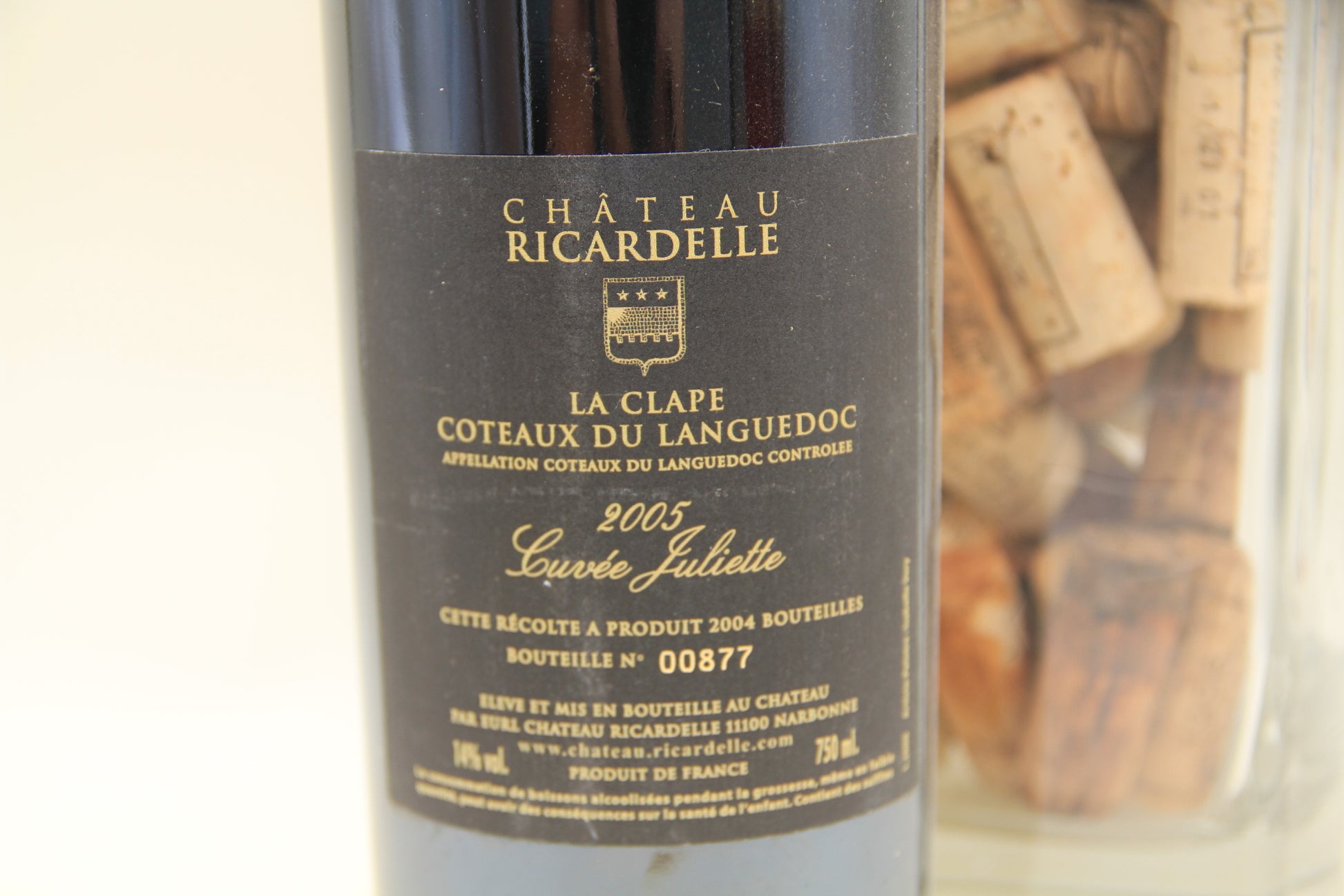 Chateau de Ricardelle **2005** Cuvée  Juliette  Languedoc - Eric-Dixvins