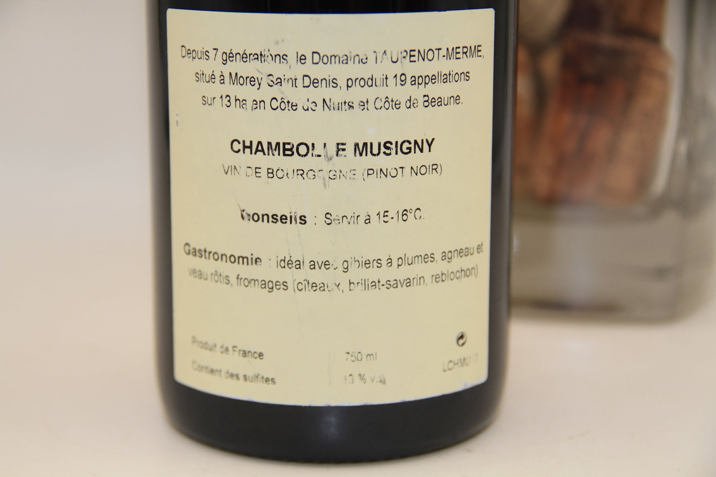 -Chambolle Musigny ** 2012 ** Domaine Taupenot Merne - Eric-Dixvins