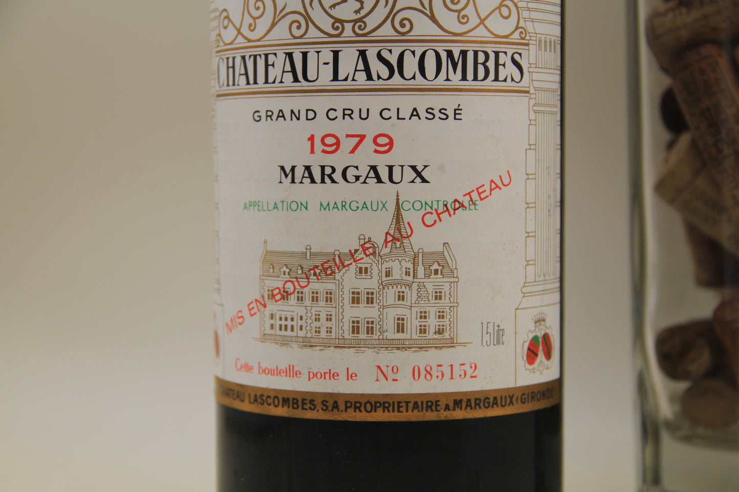 Chateau lascombes **1979 ** Grand Cru Classé  Margaux. Magnum 1,5 L - Eric-Dixvins