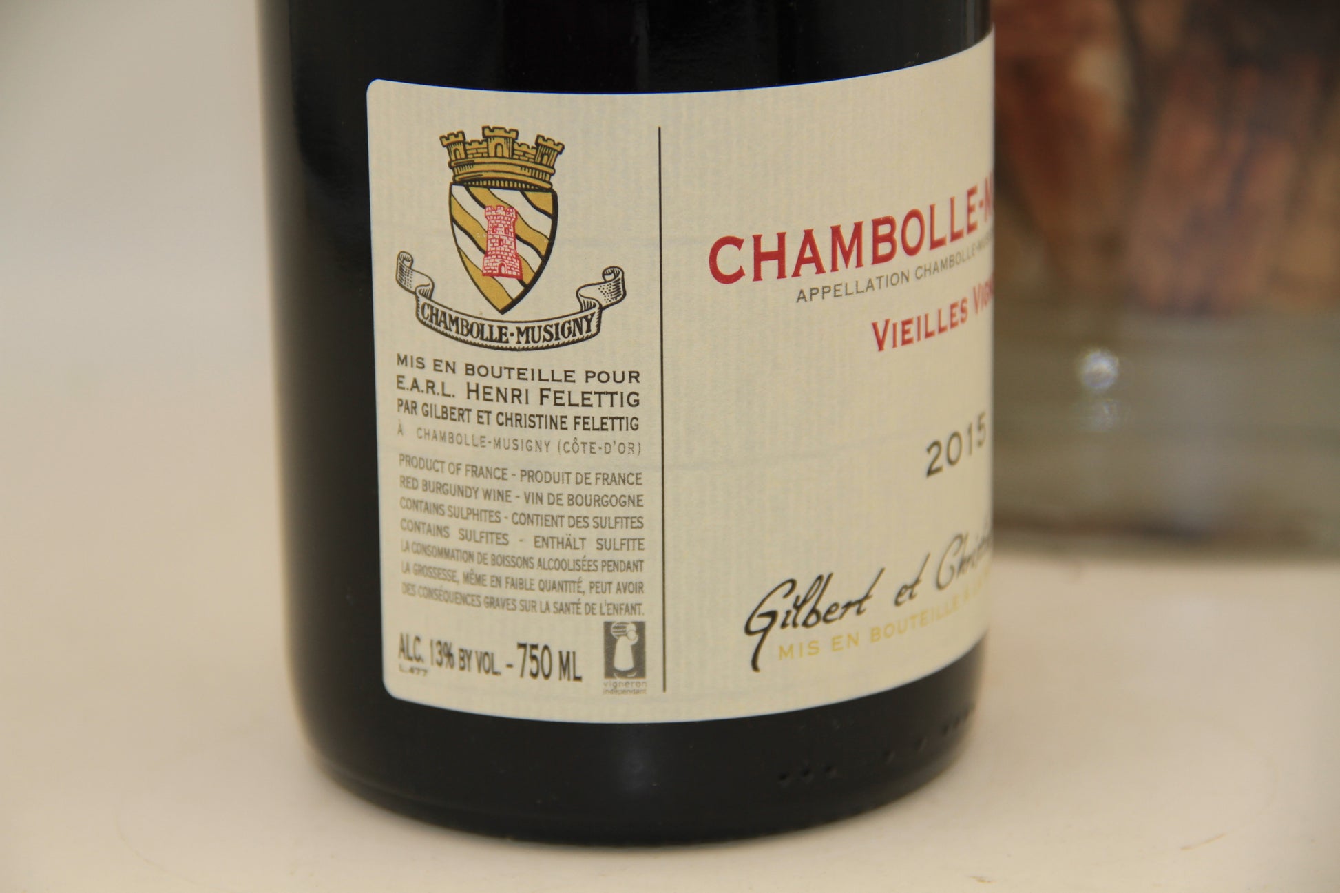 Chambolle Musigny "Vielles Vignes" **2015** Gilbert - Christine Felettig - Eric-Dixvins