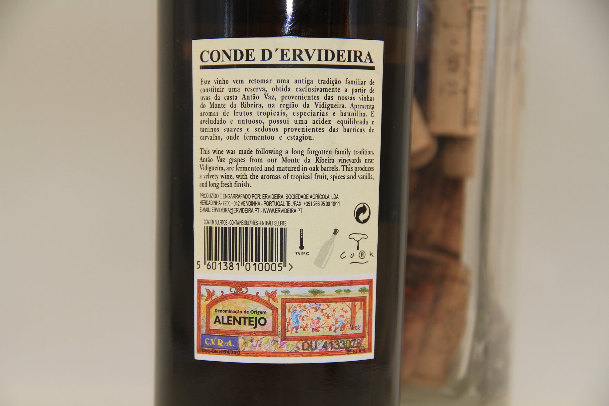 Conde D'Ervideira reserva **2015** Alentejo Portugal - Eric-Dixvins