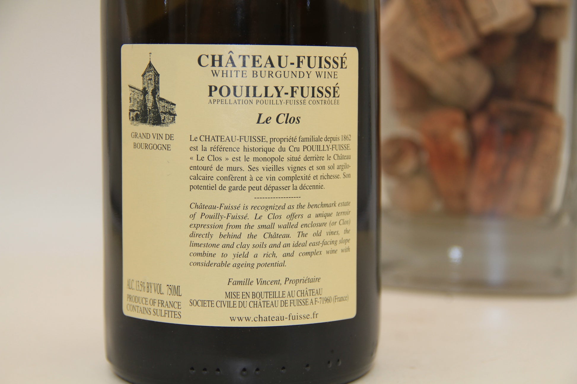 Pouilly Fuissé "LE Clos " **2018** Chateau Fuissé - Eric-Dixvins