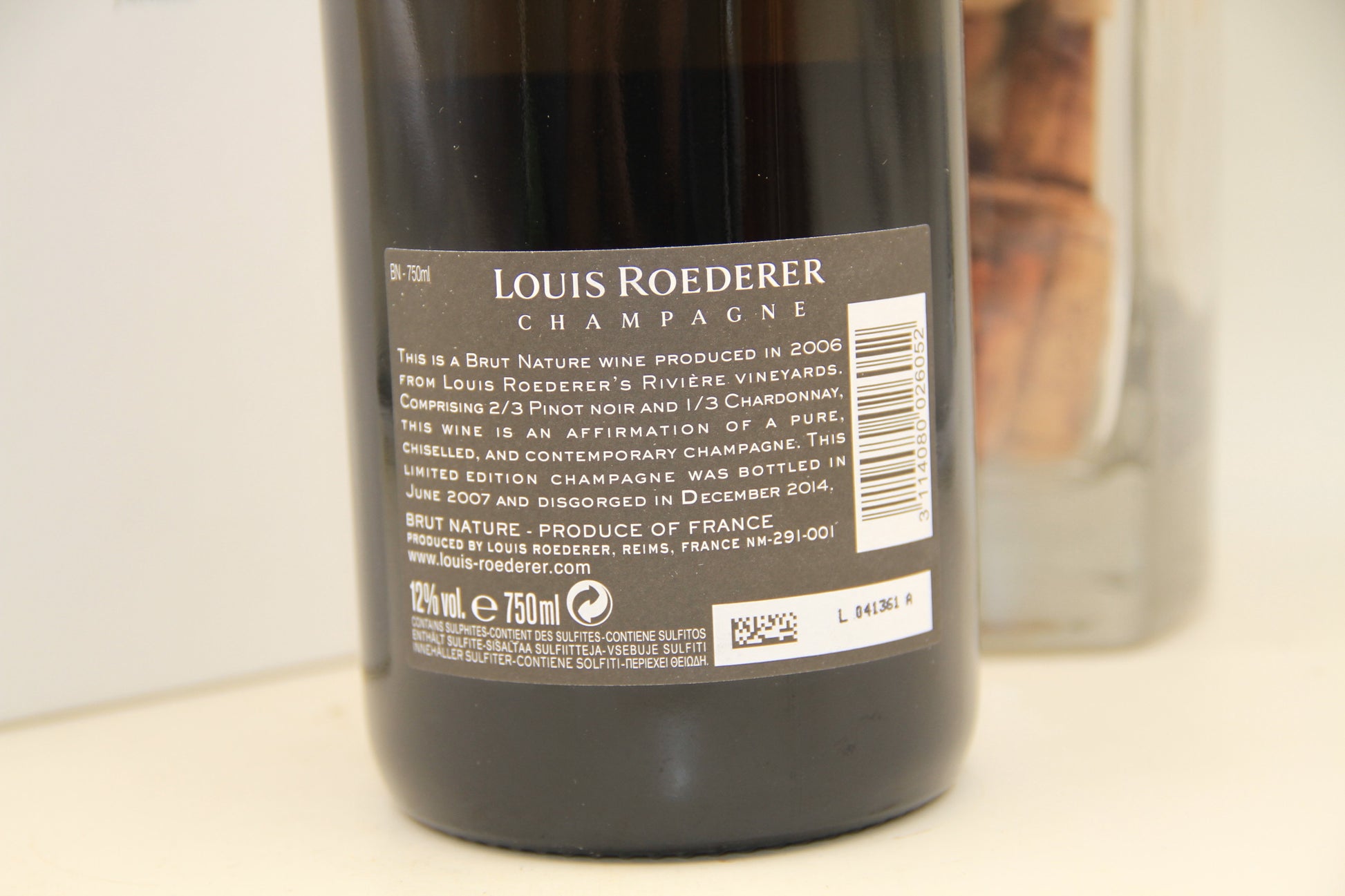 Champagne Brut Nature Roederer **2006 **Edition Ph Stark - Eric-Dixvins