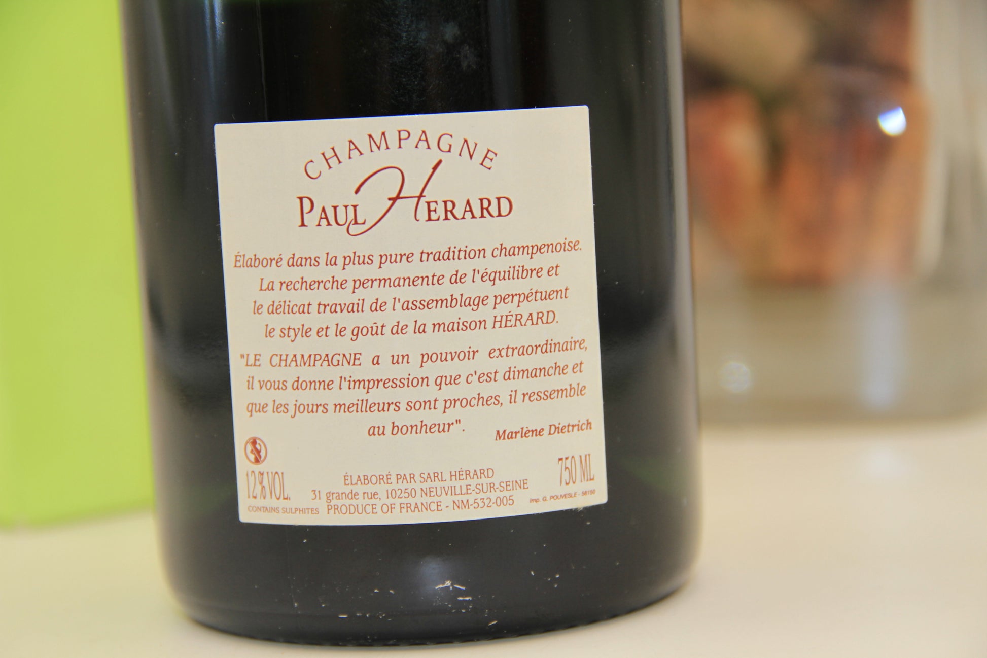 Champagne  Paul Herard ** Blanc de noir  ** Brut - Eric-Dixvins