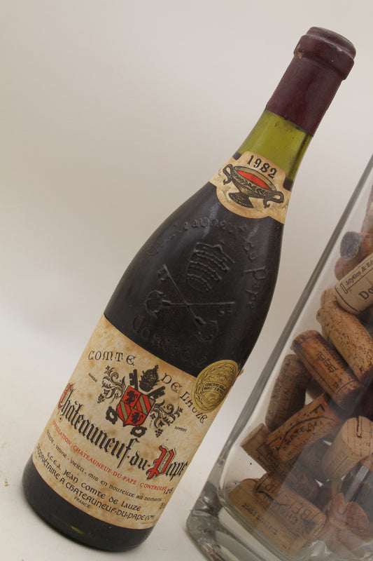 -Chateauneuf du Pape  **1982 ** Jean Comte De Lauze - Eric-Dixvins