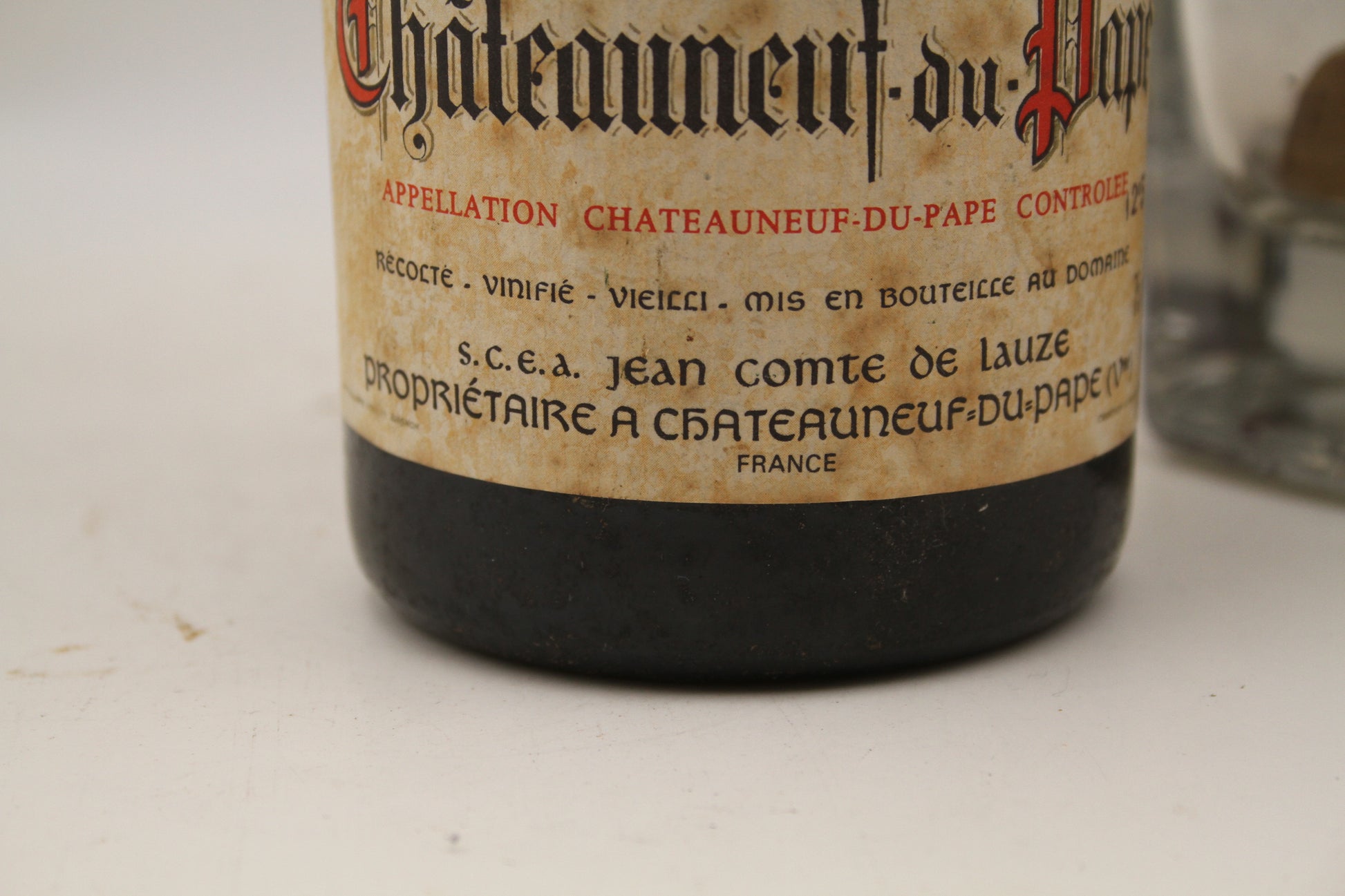 -Chateauneuf du Pape  **1982 ** Jean Comte De Lauze - Eric-Dixvins