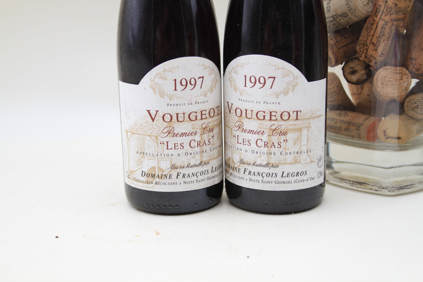 Vougeot 1er Cru "Les Cras " **1997** Domaine Legros 37,5cl x2 - Eric-Dixvins