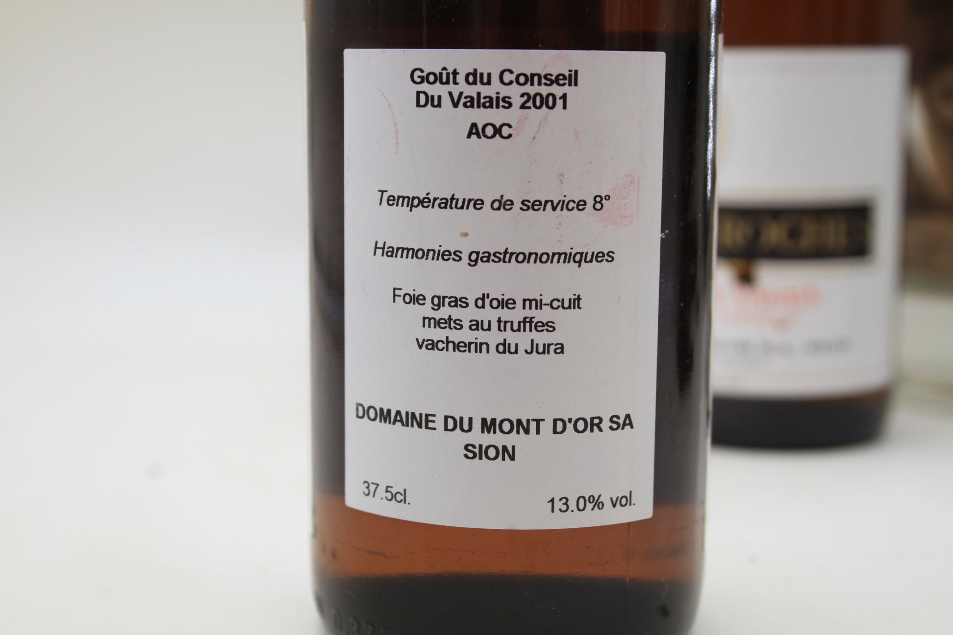 Ermitage du Valais +Gout du Conseil ** 2001 **   37,5cl x3 - Eric-Dixvins