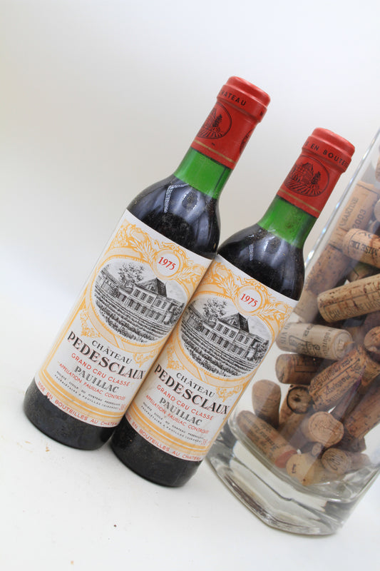 Chateau Pedesclaux **1975**  Grand Cru Classé Pauillac  37,5cl x2 - Eric-Dixvins