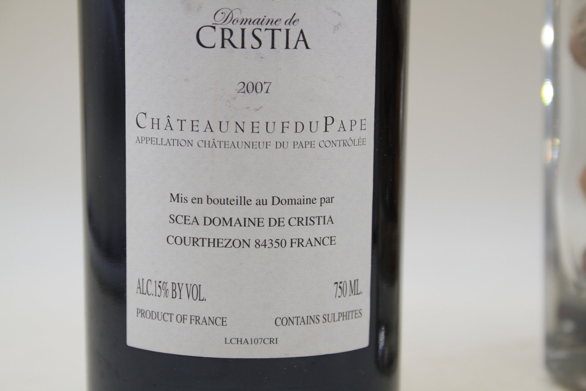 - Chateauneuf du Pape ** 2007 ** Domaine Cristia - Eric-Dixvins