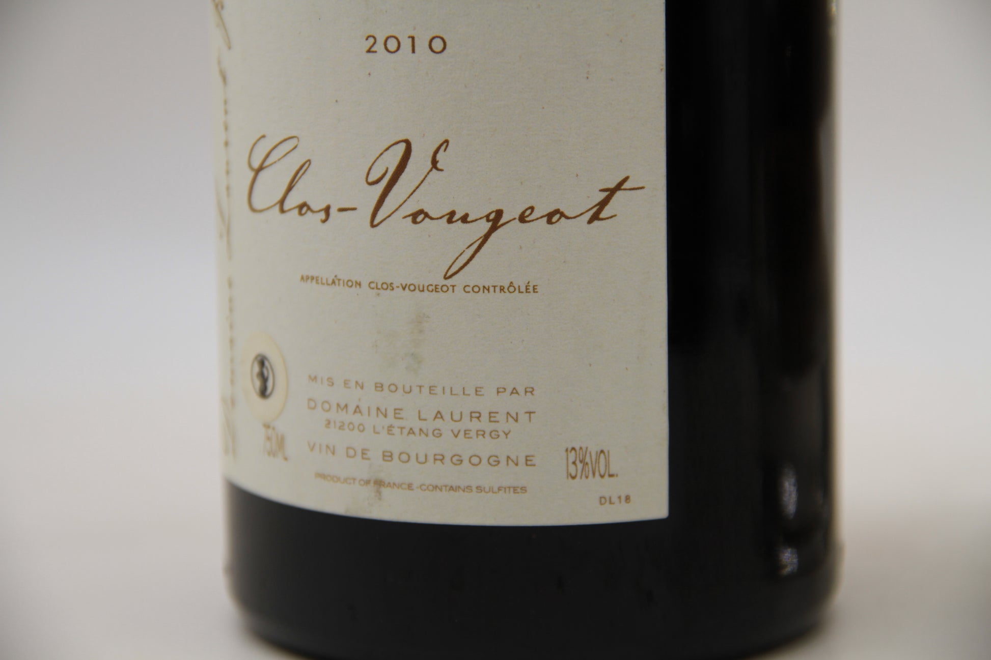 - Clos Vougeot  **2010** Domaine Laurent - Eric-Dixvins