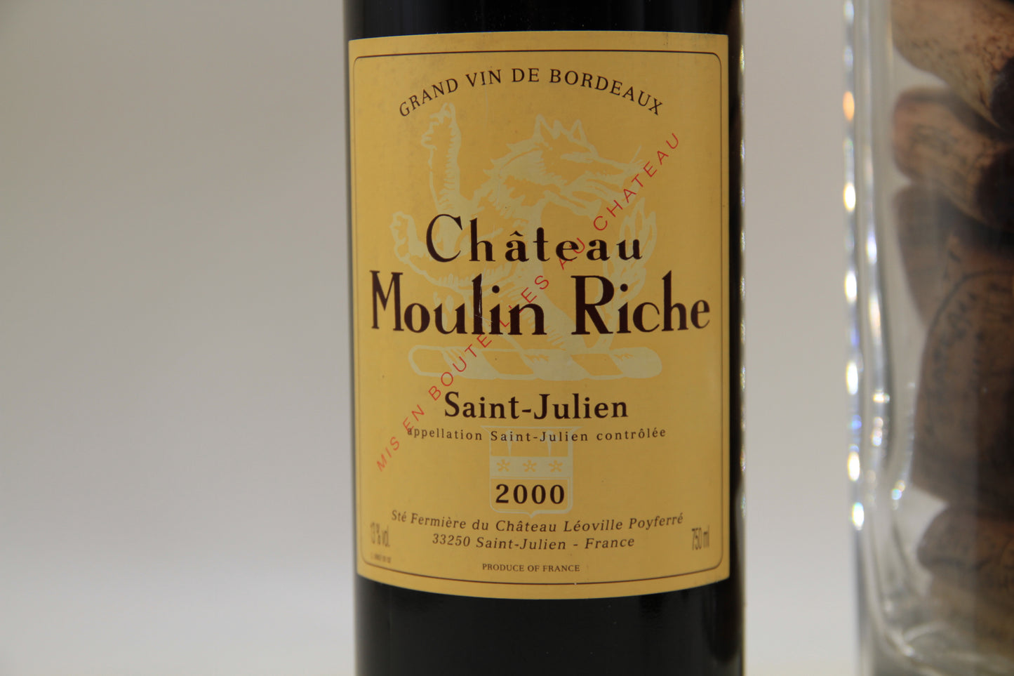 Chateau Moulin Riche ** 2000 ** Saint Julien - Eric-Dixvins