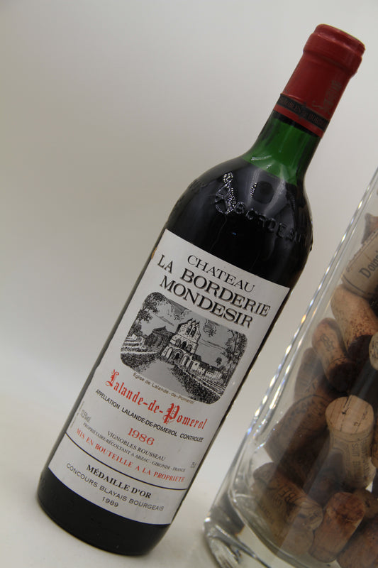 Chateau La Borderie Mondesir  ** 1986 ** Lalande De Pomerol - Eric-Dixvins