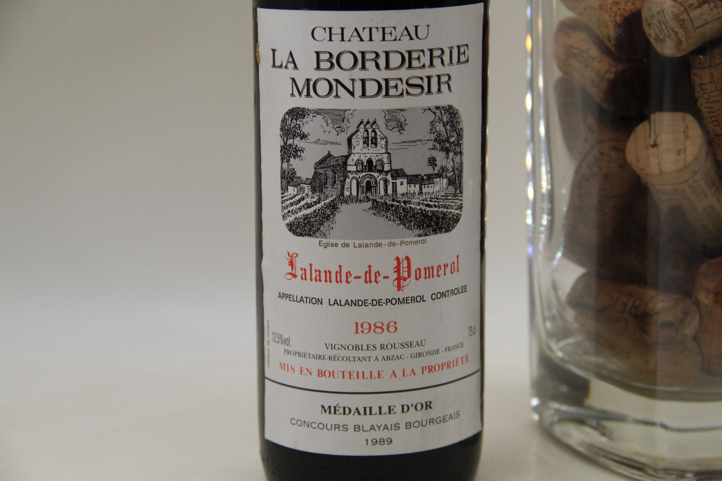 Chateau La Borderie Mondesir  ** 1986 ** Lalande De Pomerol - Eric-Dixvins