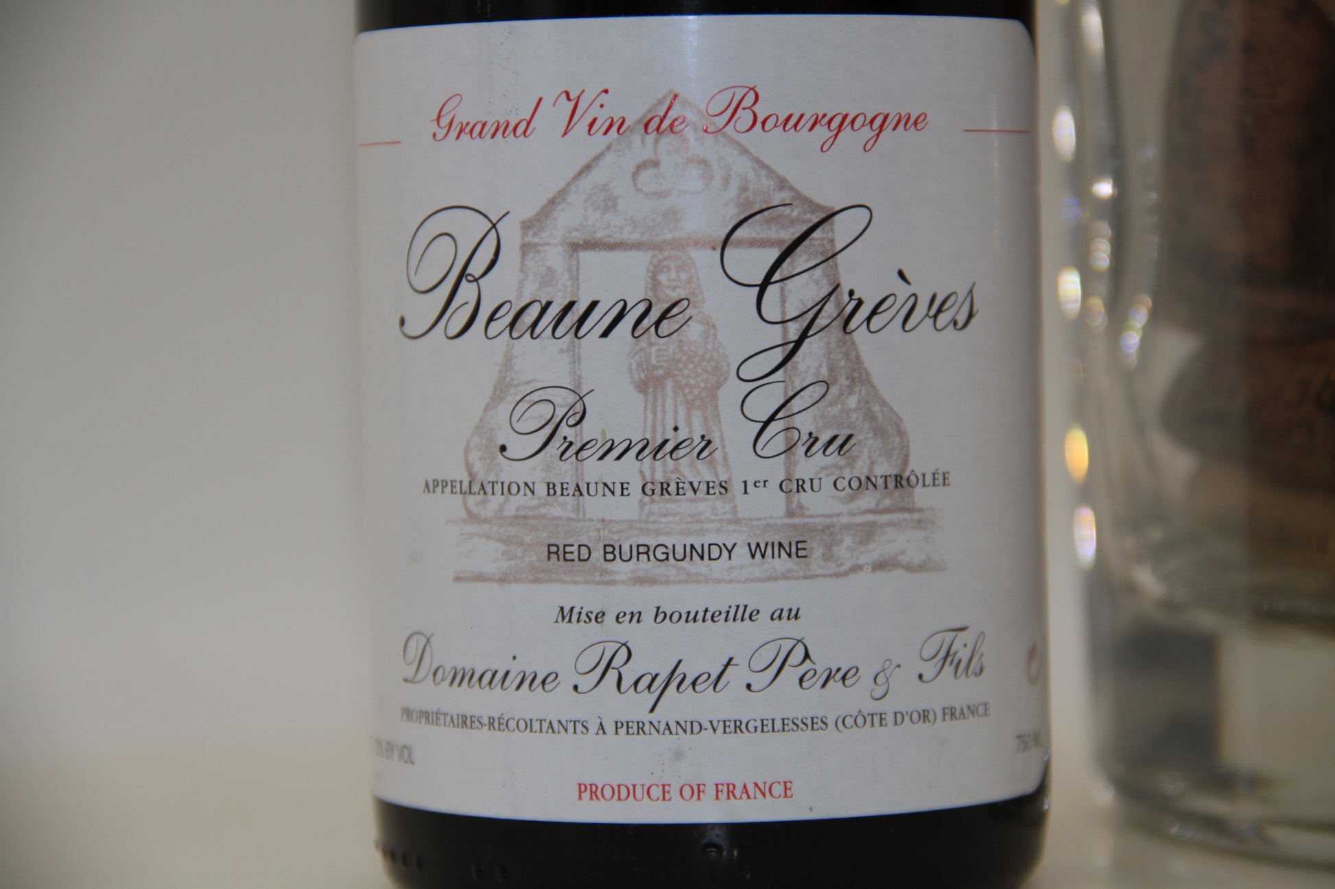 Beaune Grèves 1er Cru ** 2004 ** Domaine Rapet - Eric-Dixvins