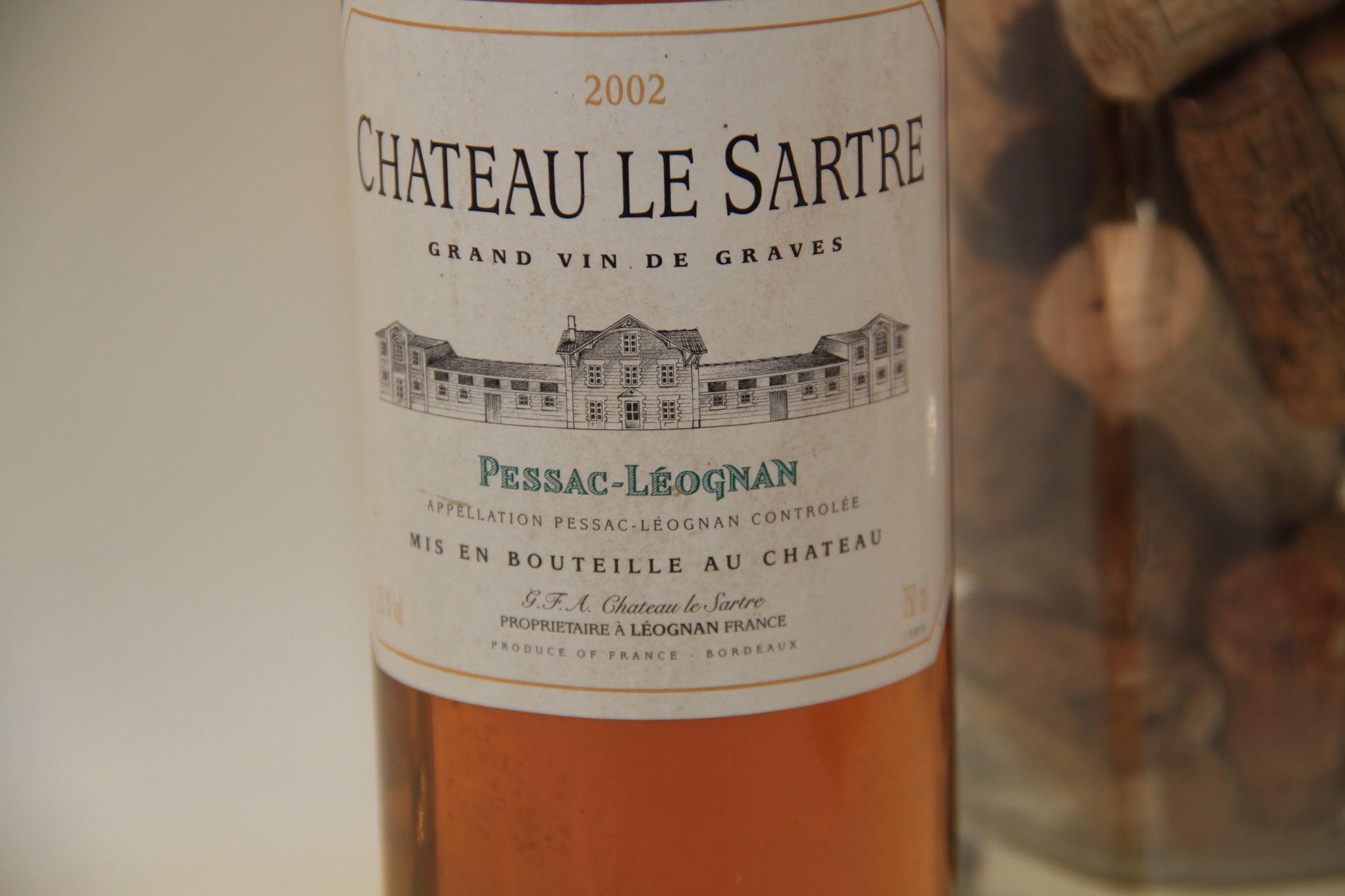 Chateau Le Sartre  ** 2002 **  Pessac Leognan - Eric-Dixvins