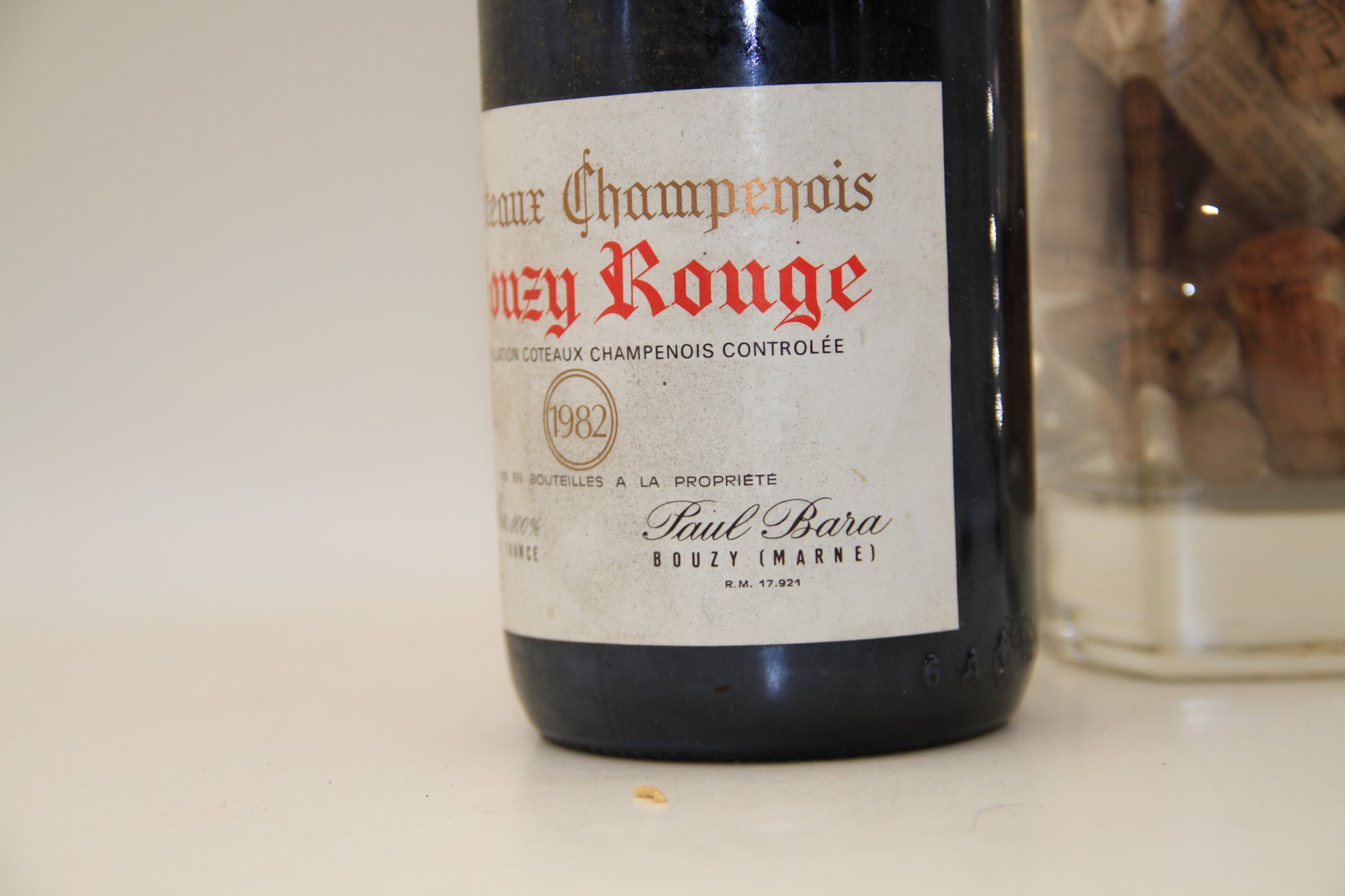 Bouzy Rouge ** 1982 **  Paul Bara.   Coteaux Champenois - Eric-Dixvins