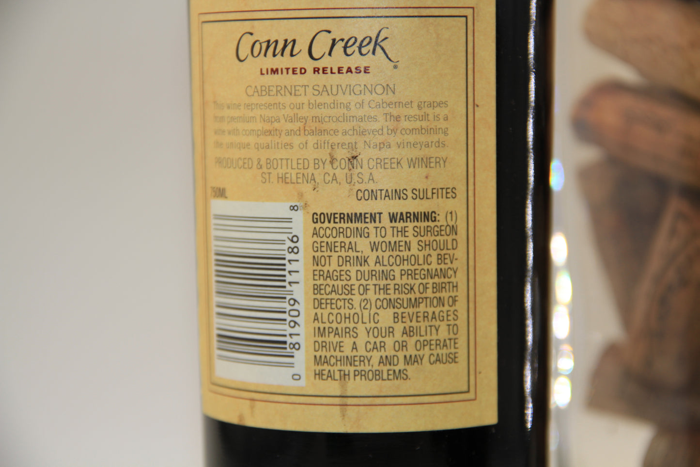 Conn Creek ** 2001 ** Cabernet Sauvignon  Limited Release. Nappa Valley - Eric-Dixvins