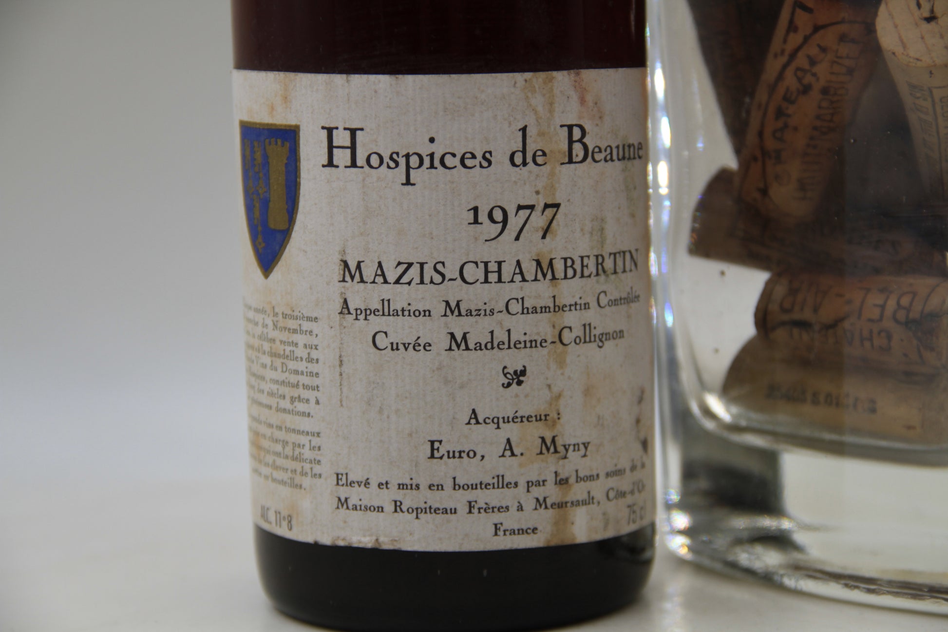 -Mazis-Chambertin  ** Cuvée Madeleine-Collignon " ** 1977 ** Hospices de Beaune - Eric-Dixvins