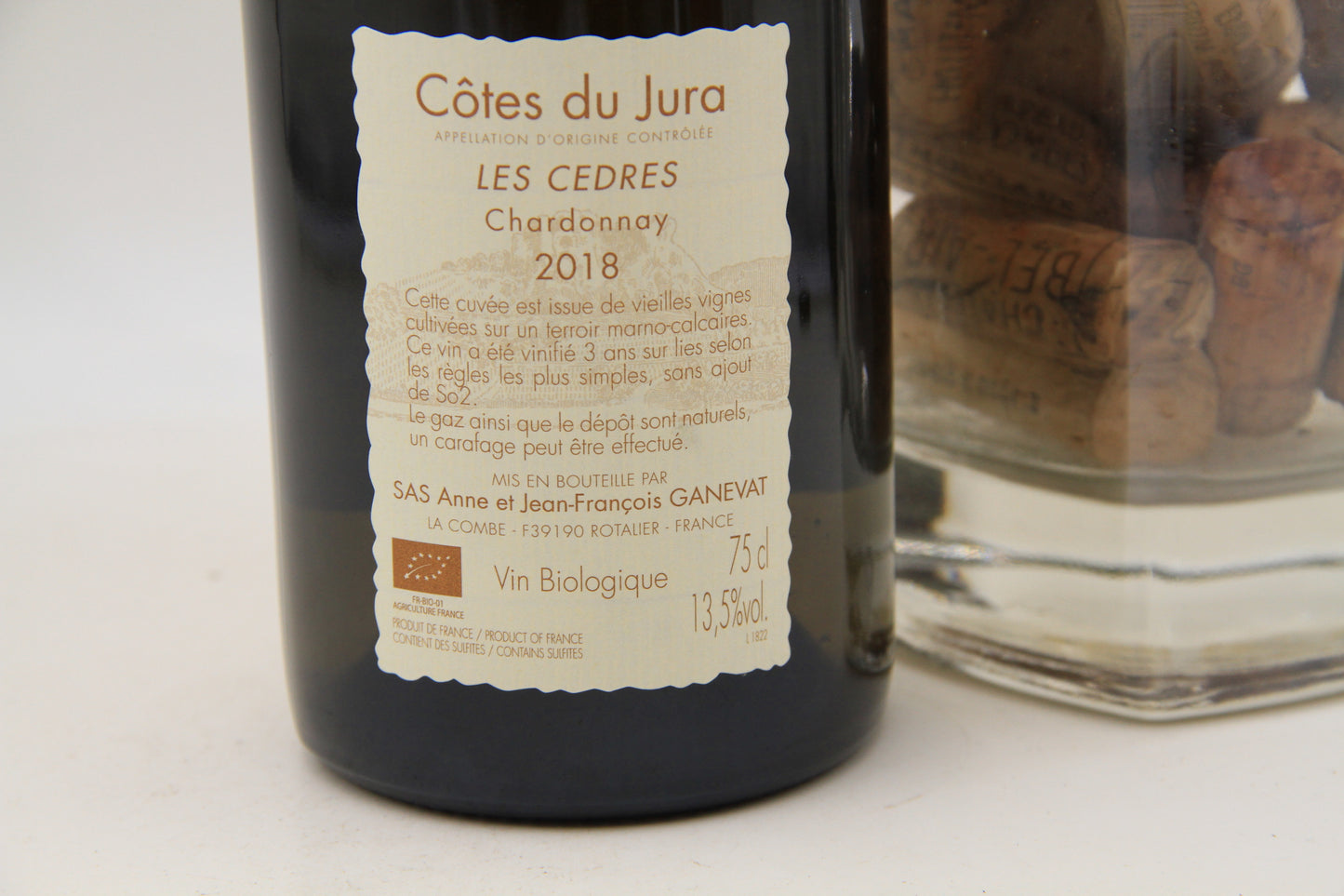 Cotes de jura  "Les Cédres " Chardonnay   **2018 **  Anne & J Francois Ganevat - Eric-Dixvins