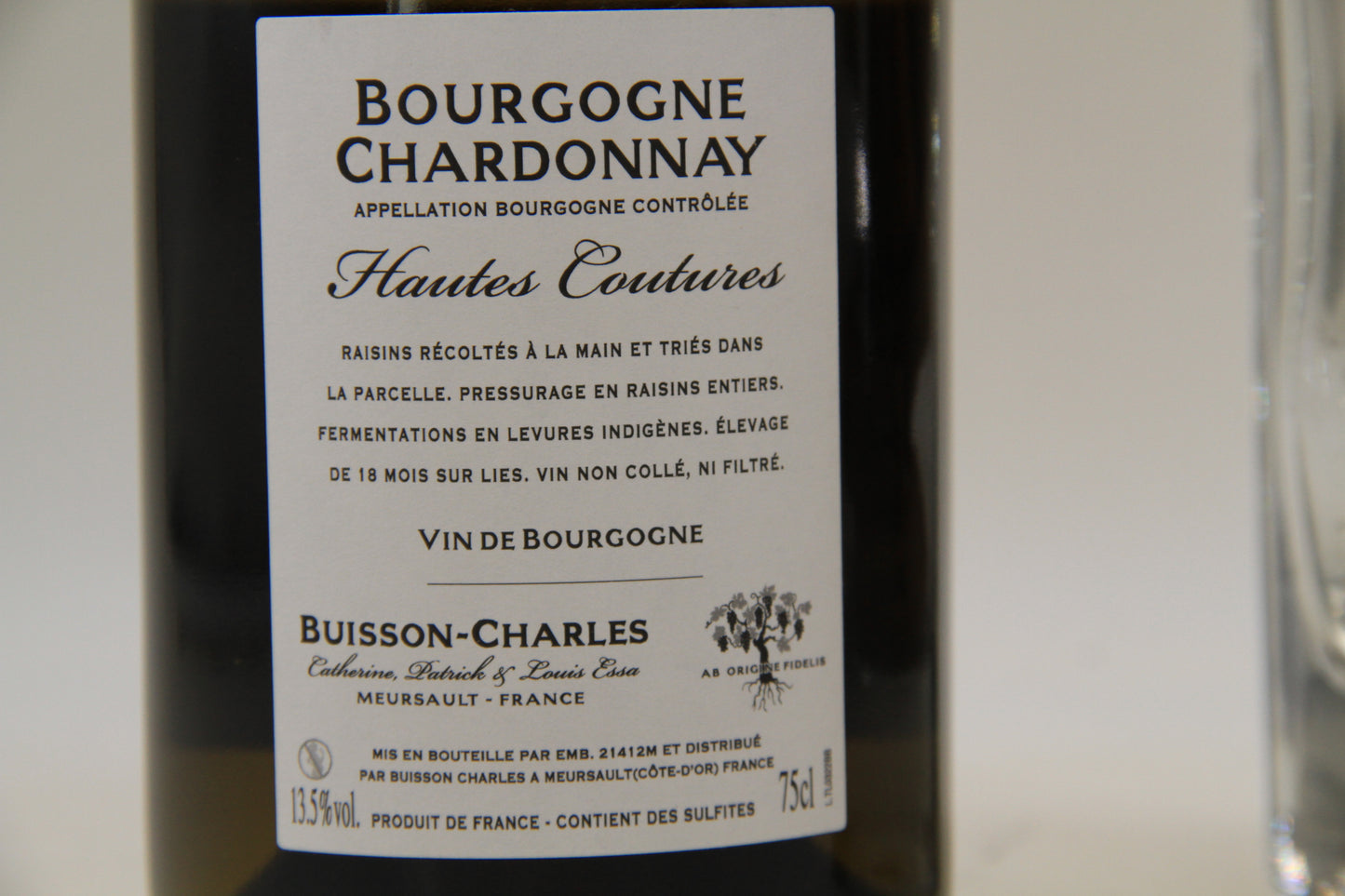 Bourgogne - Chardonnay " Hautes Coutures "  ** 2020 **  Buisson -Charles - Eric-Dixvins