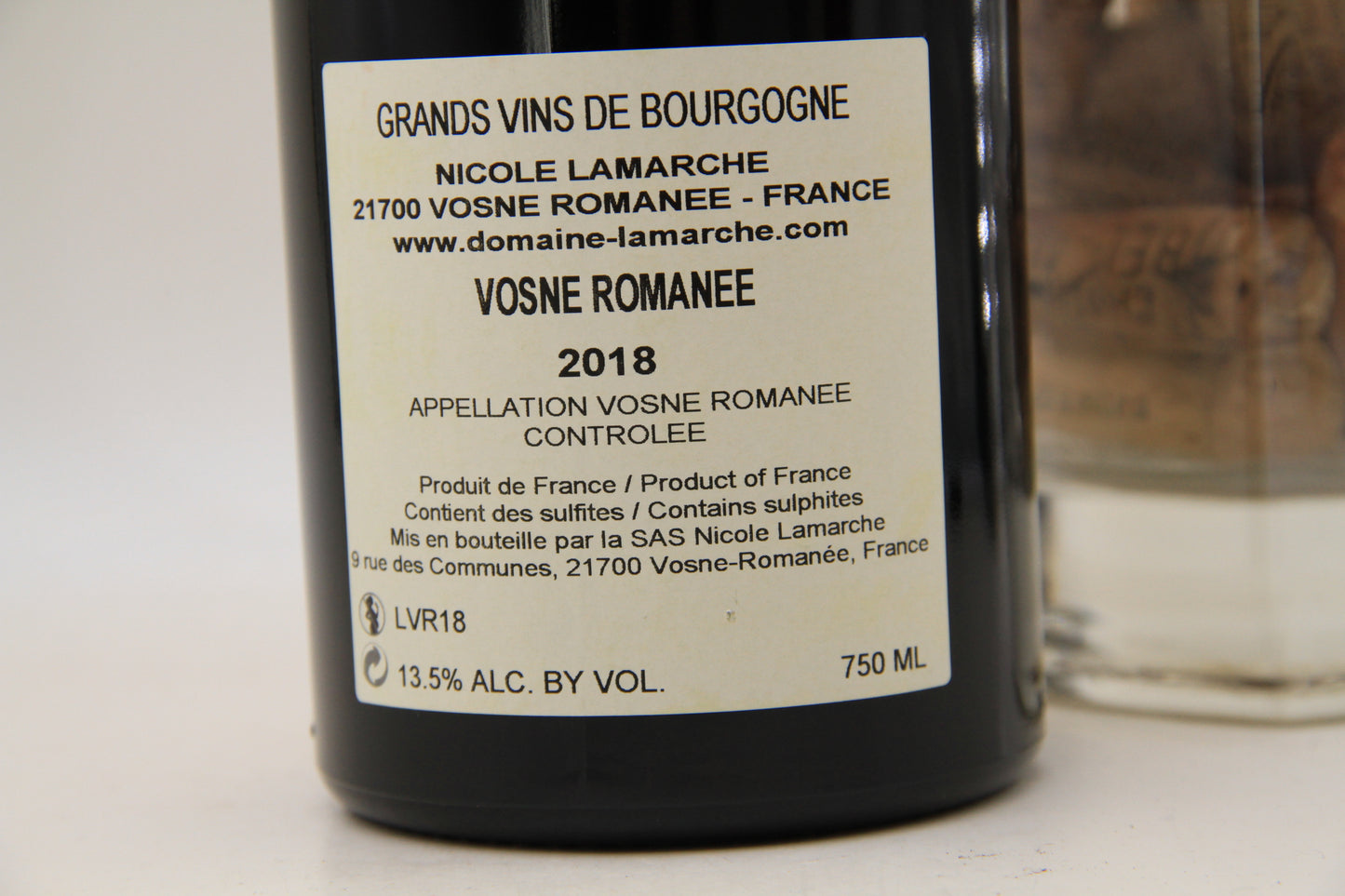 - Vosnes Romanée **2018 **  Nicole Lamarche - Eric-Dixvins