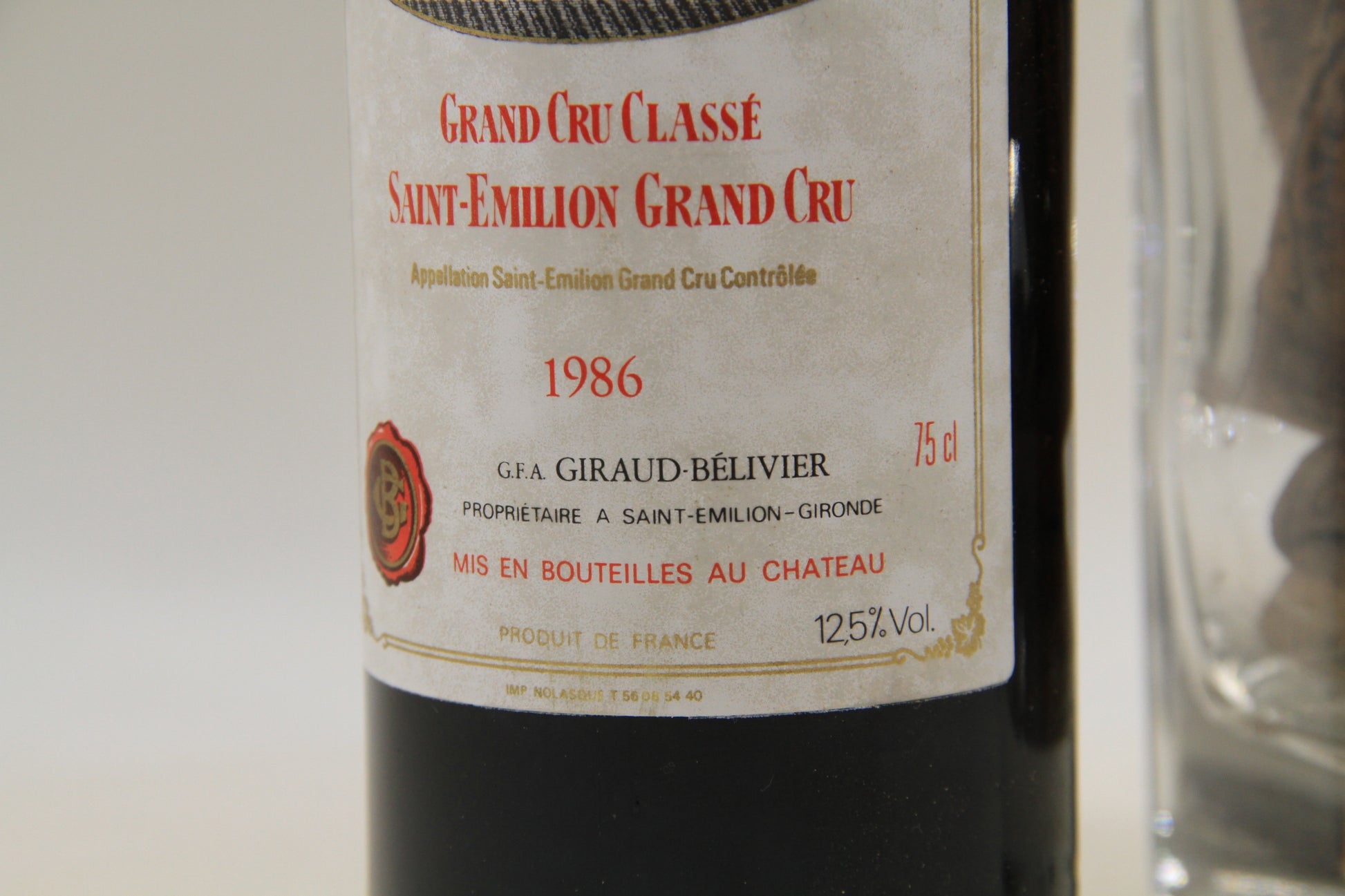 -La Tour du Pin Figeac ** 1986** Grand Cru Classé St Émilion - Eric-Dixvins