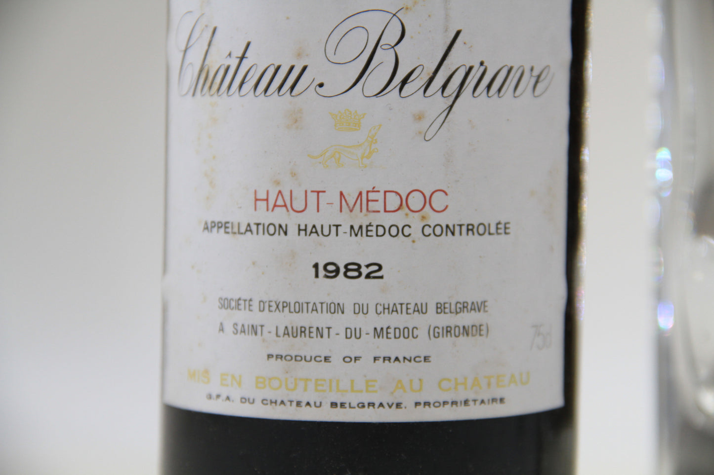 -Chateau Belgrave  ** 1982 **  Grand Cru Classé Haut-Medoc - Eric-Dixvins