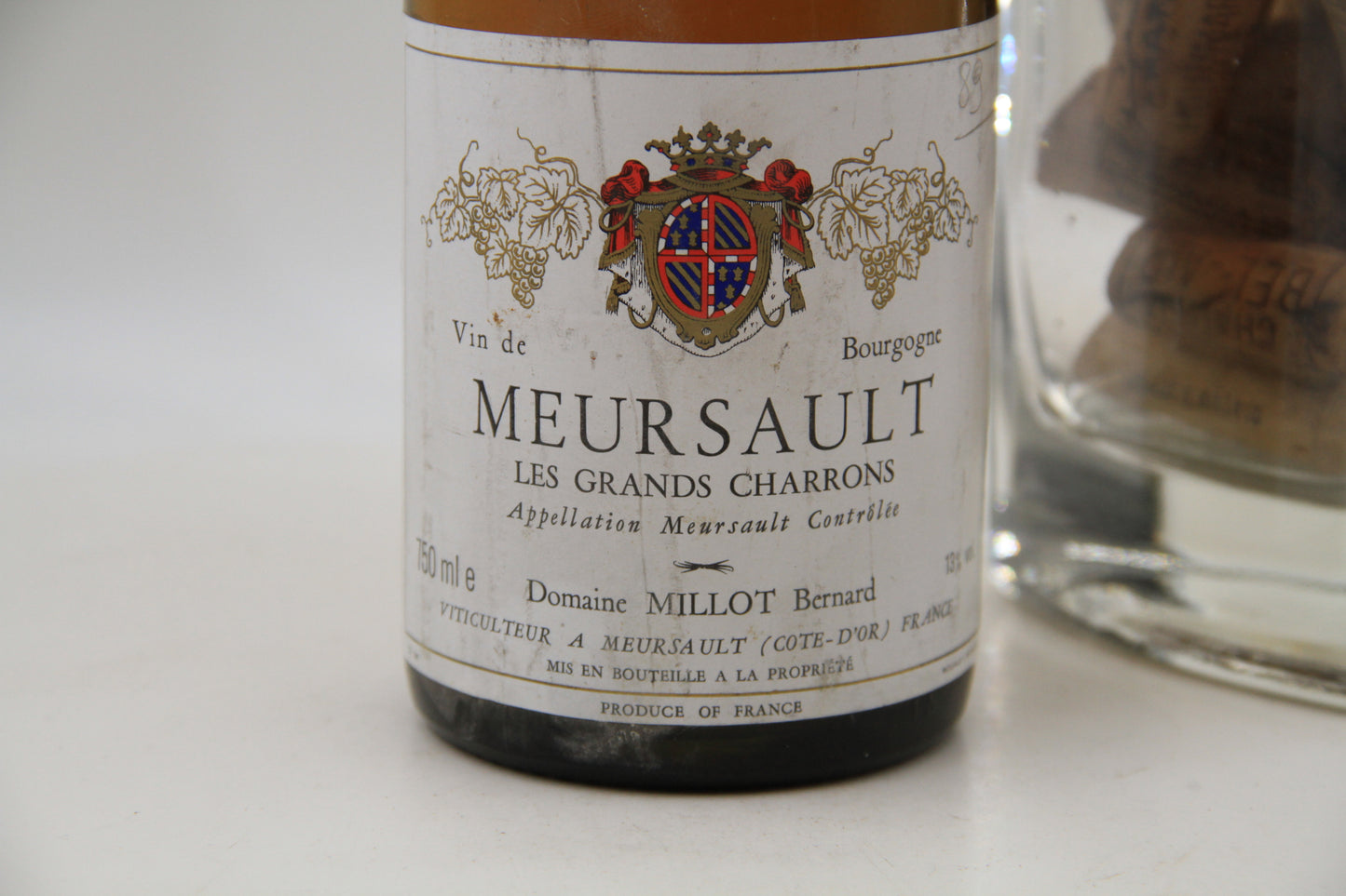 - Meursault " Les Grands Charrons "  ** 1989 **  Domaine Millot Bernard - Eric-Dixvins