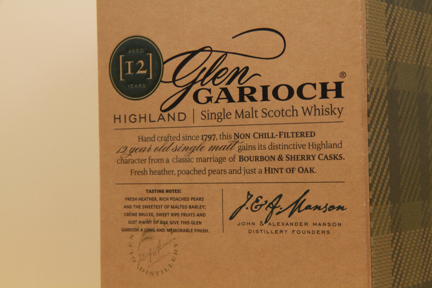 Glen Garioch  ** 12 Years ** Single Malt Scotch Whisky  1litre - Eric-Dixvins