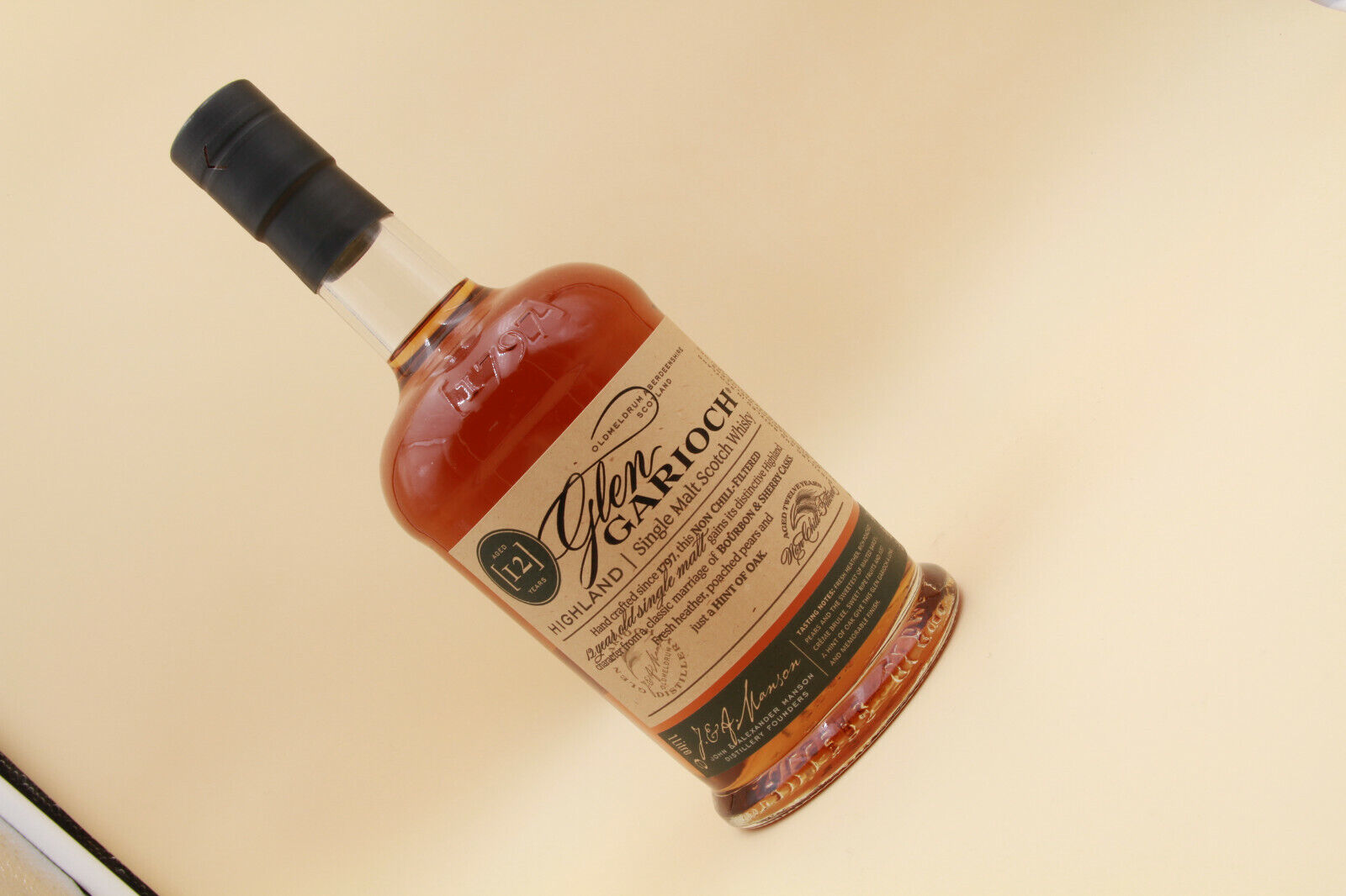 Glen Garioch  ** 12 Years ** Single Malt Scotch Whisky  1litre - Eric-Dixvins