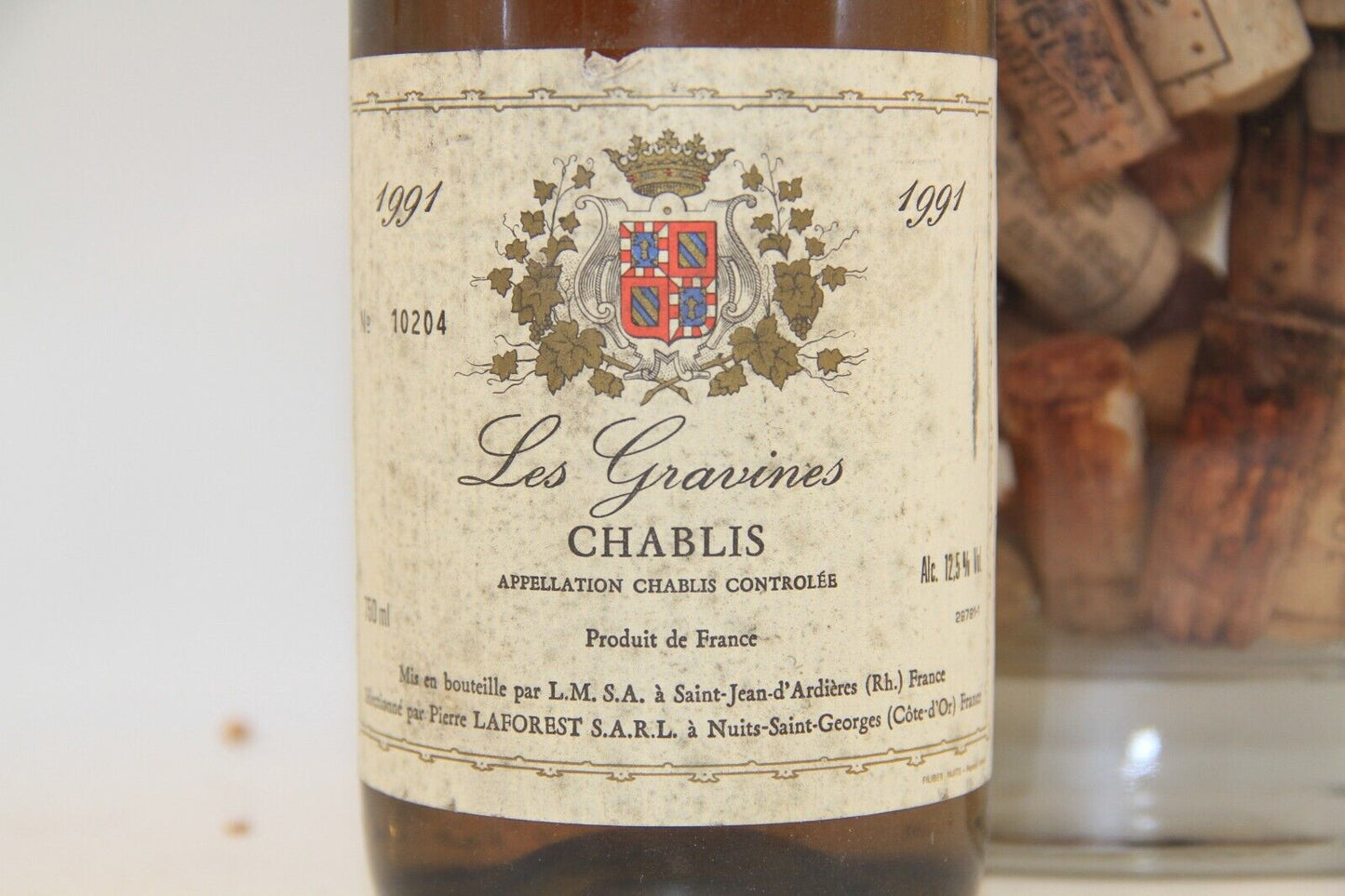 - Chablis  " Les Gravinnes  "   ** 1991 ** Laforest - Eric-Dixvins