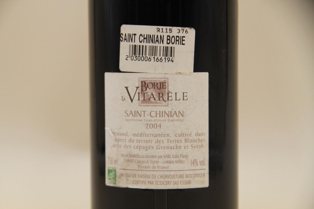 Saint Chinian "Borie La Vitarele " ** 2004 **  Les Terres Blanche - Eric-Dixvins