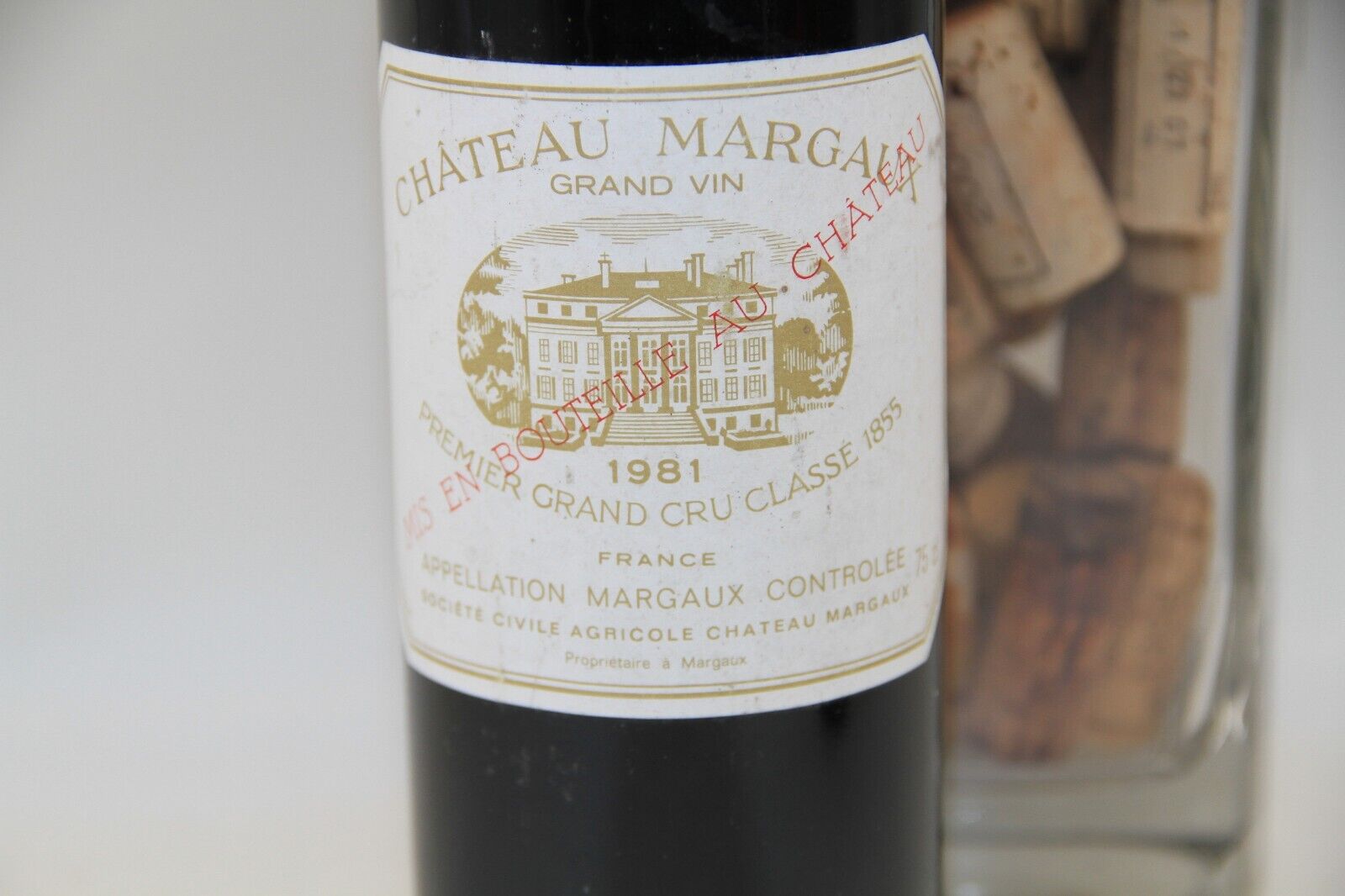 - Chateau Margaux ** 1981 **  1er Grand Cru Classé  Margaux - Eric-Dixvins