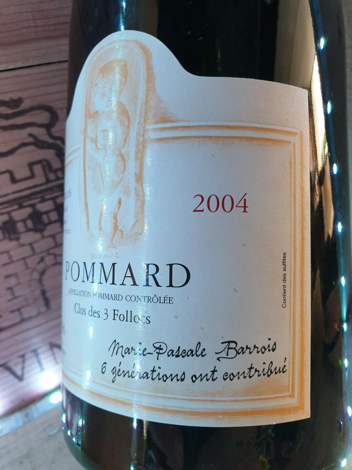 Pommard  " Clos Des 3 Follots "  **2004**  1,5L Magnum.  MP Barrois - Eric-Dixvins